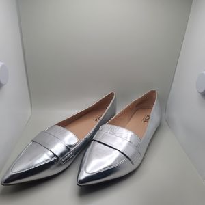 NEW Women's A.N.A Pointed Toe Flats | Size 8 | Silver